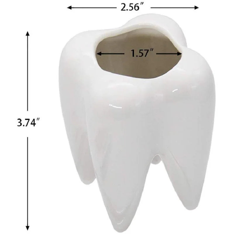 MolarBloom Planter - Dental Tooth Shape Flower Vase