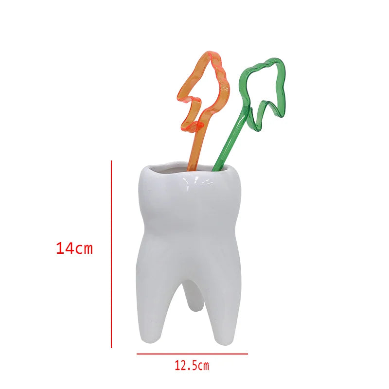 MolarBloom Planter - Dental Tooth Shape Flower Vase