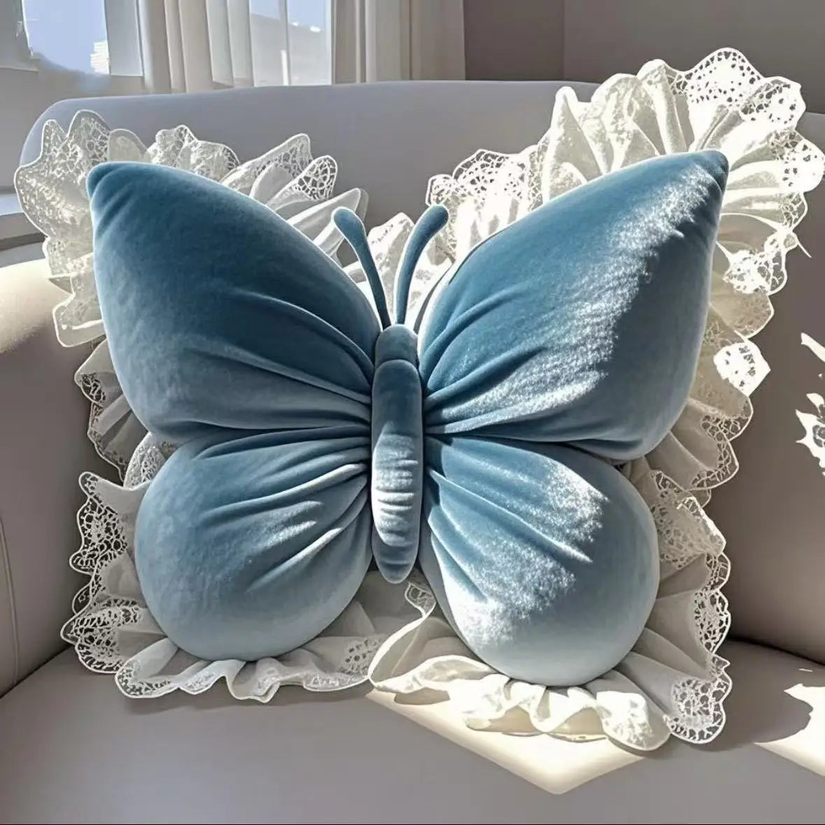 ButterflyDream Cushion - Princess Butterfly Pillow for Office, Living Room, Bedroom, Car, Sofa Cushion