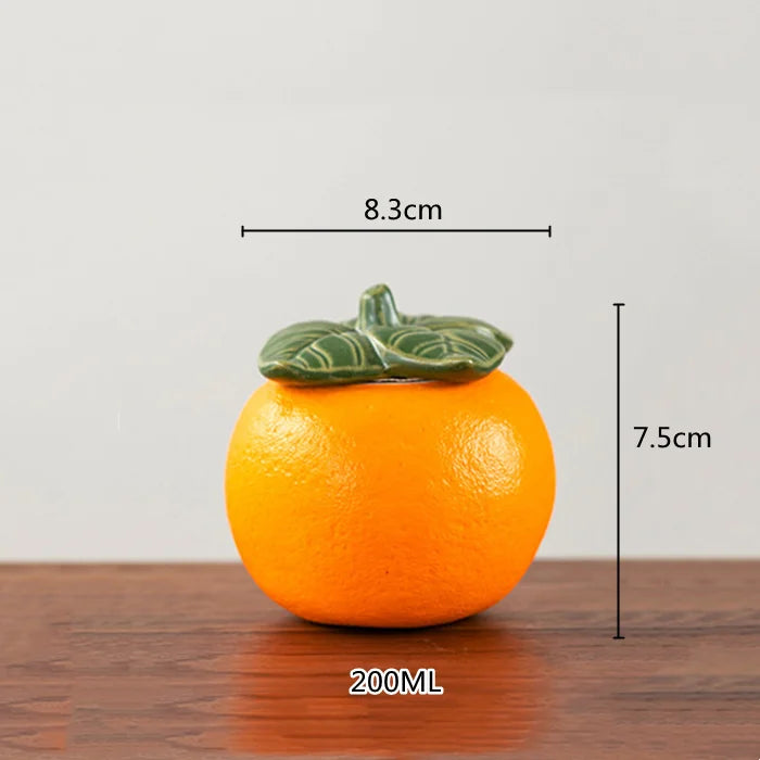 Peachy Keepsake Jar - Fruit Storage Tank Ceramic