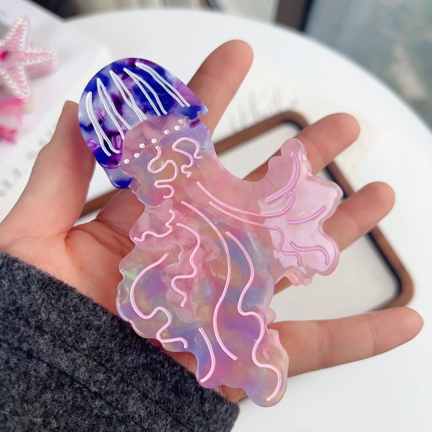 TideTamer Claw Clips - 14 Marine Jellyfish and Fish Claw Hair Clips