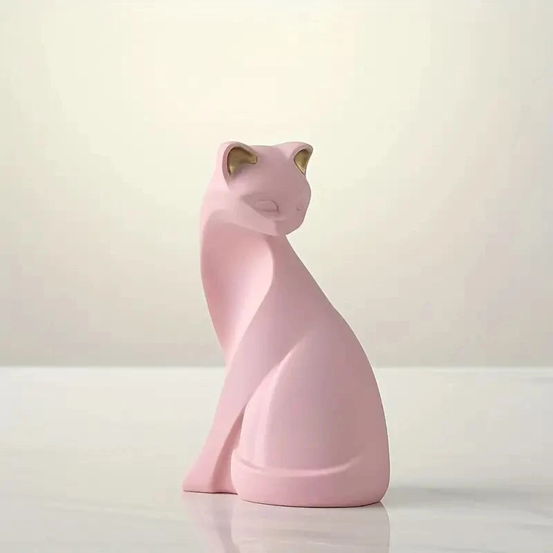 Purrfect Pair Sculpture - Resin Couples Cat Statues for Home Decorations
