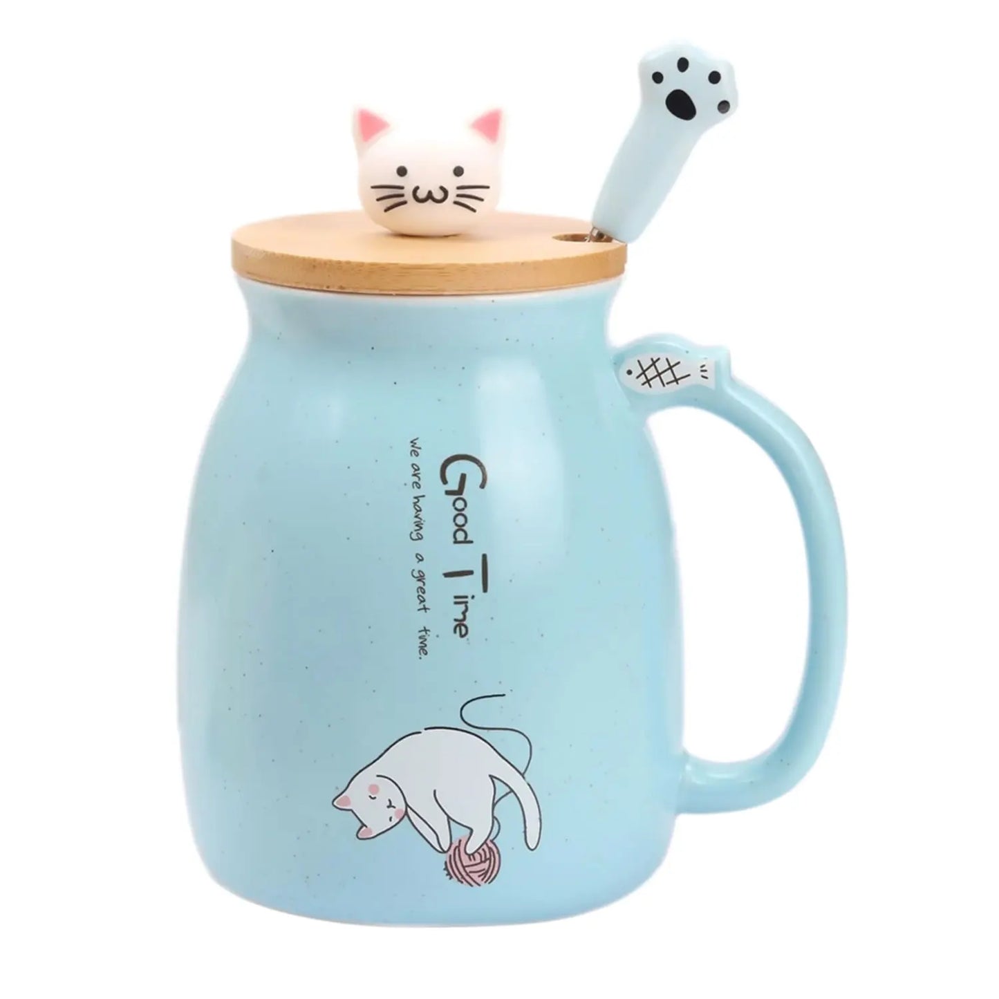 KittyWhisker Brew - Cute Cat Ceramic Kawaii Tea Cup