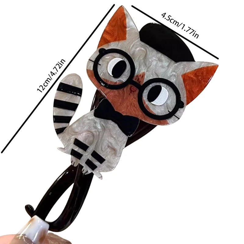 Smart Kitty - Cute cat hairClip twist clip ponytail hairpin