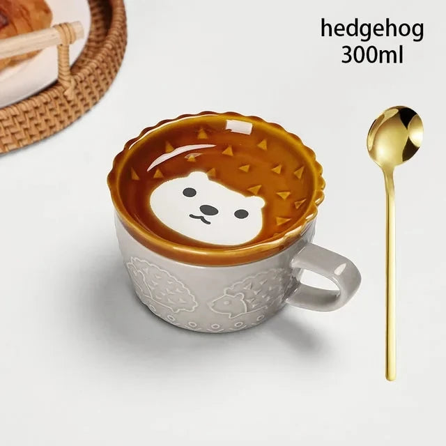 KittyWhisker Brew Bowl - Japanese Cartoon Cat Small Dish combo dish set