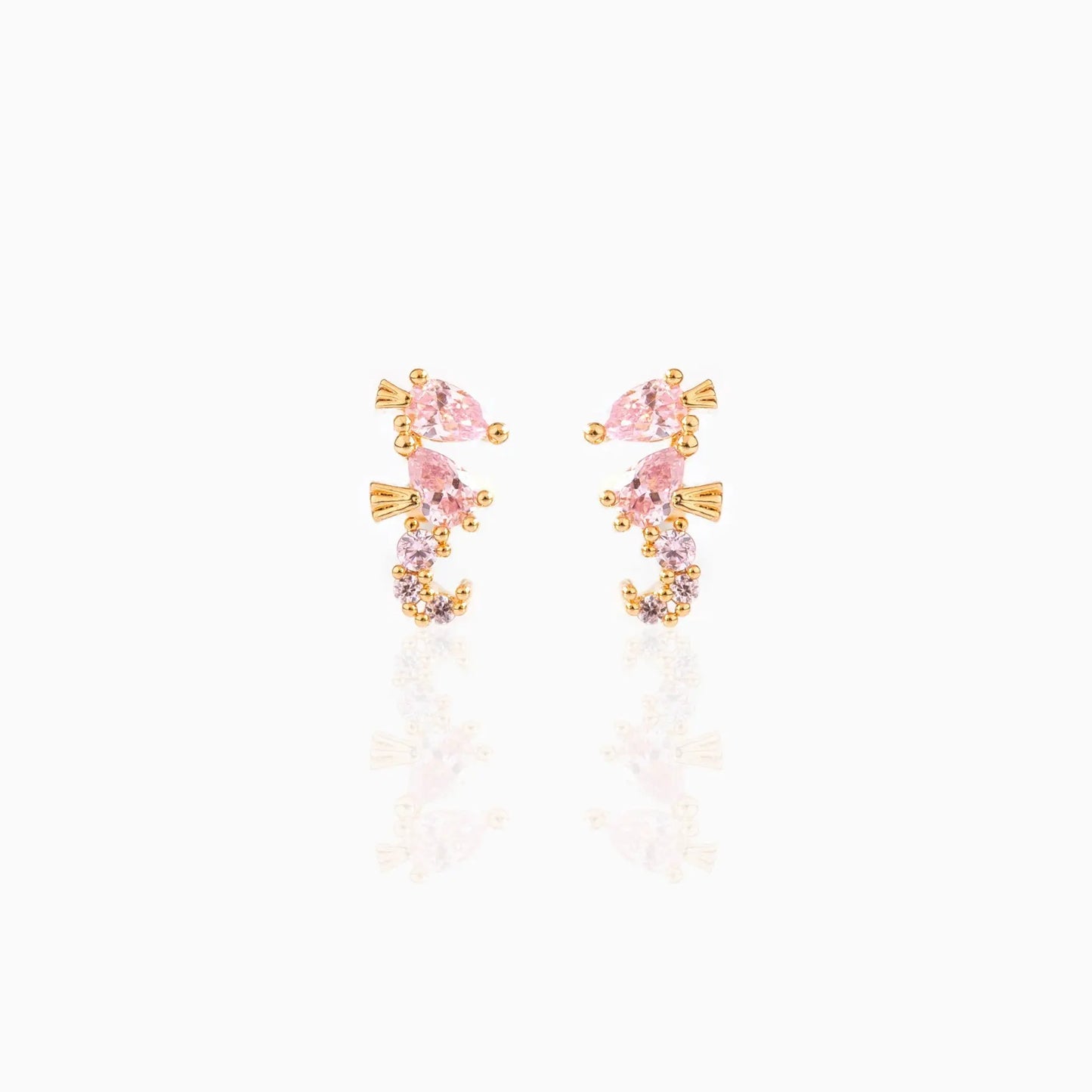 Ocean Tide Treasure Earrings - Cute Sea Marine Animal Zircon Stud Earrings Jewelry