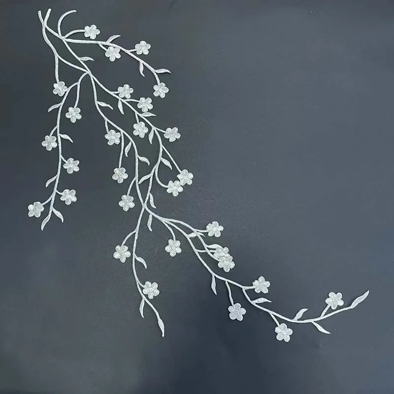 Petal Plum – 3D Embroidery Iron-On Patch