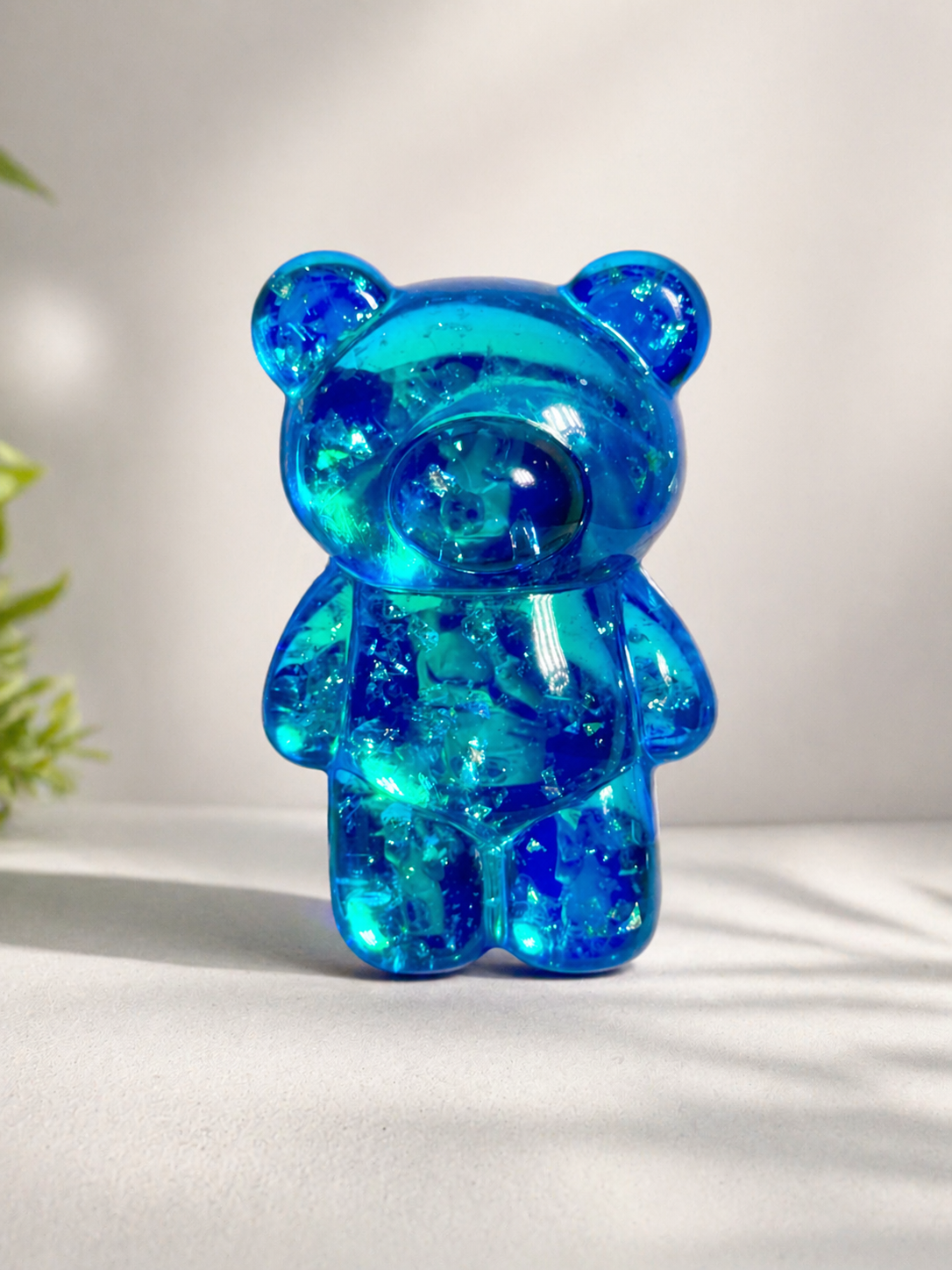 Glitter Gummy - 3D Glitter Bear Cell Phone Holder Bracket Universal Finger Ring holder