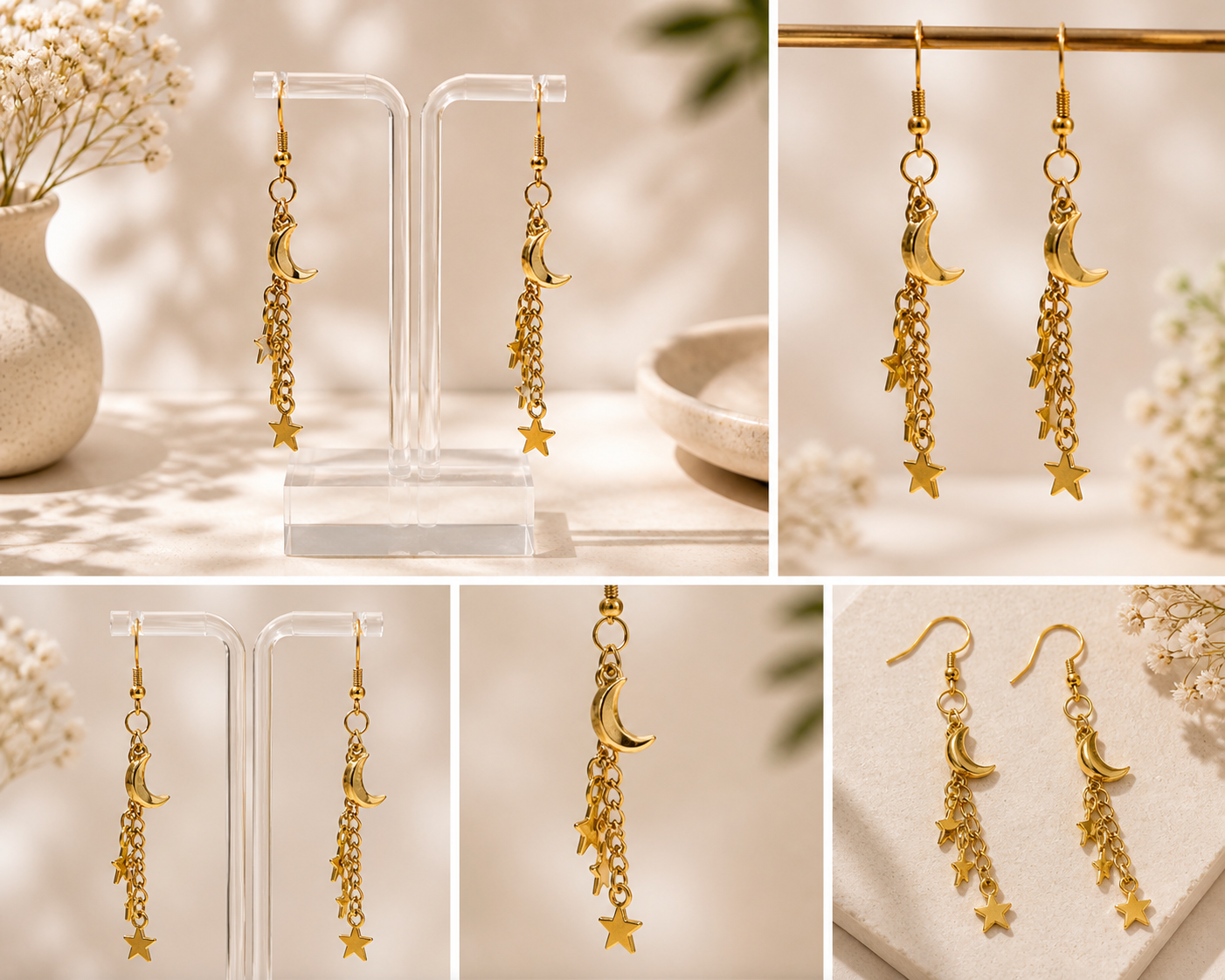 Adorablis Dangly Earrings – Cute Charm Drop Earrings