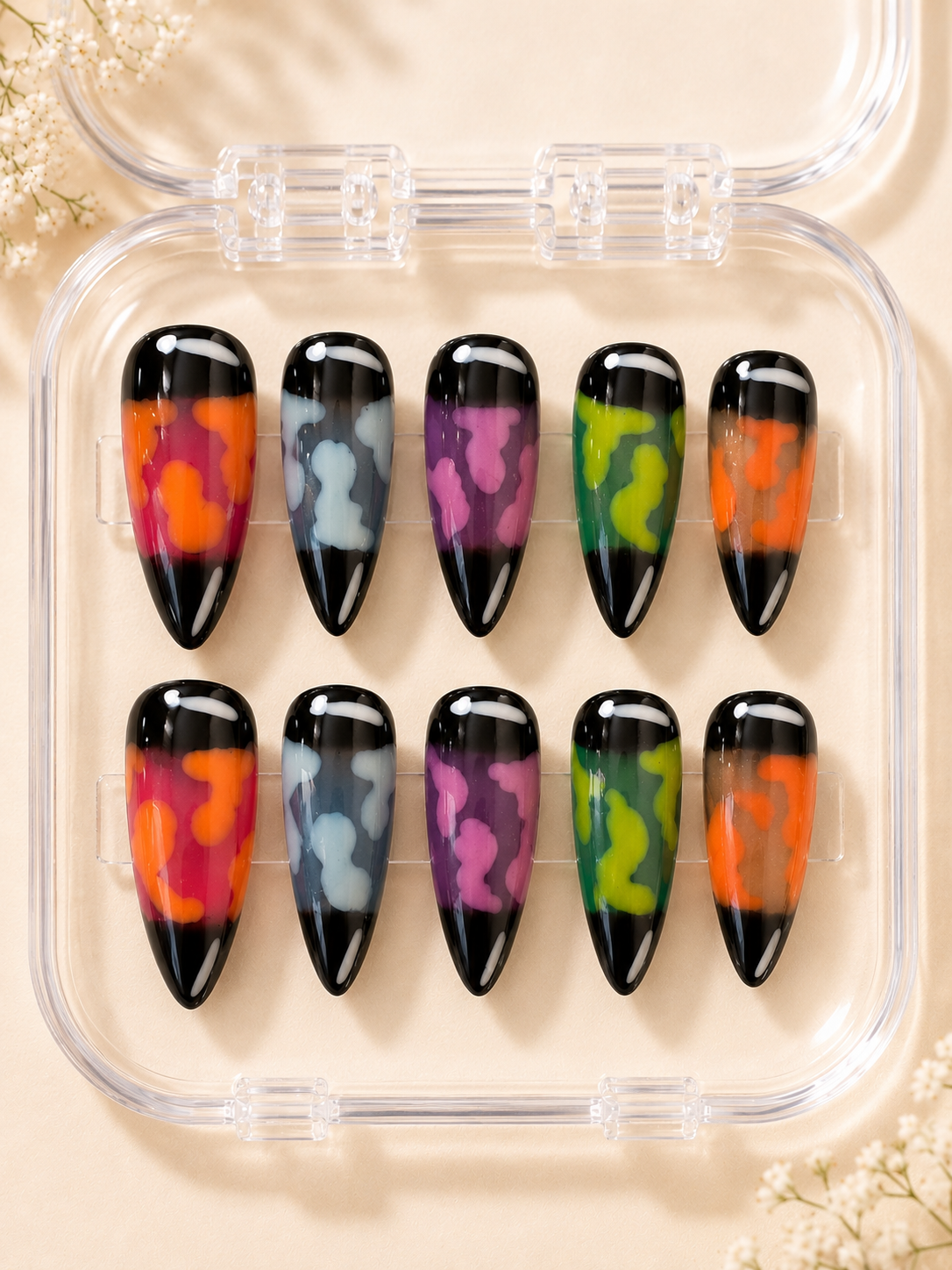 Adorablis Press-On Nail Set – Handmade False Nails Kit
