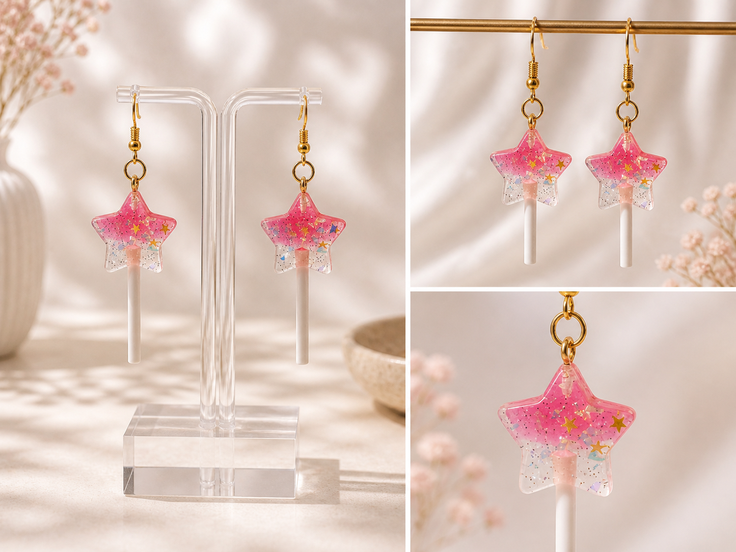 Adorablis Dangly Earrings – Cute Charm Drop Earrings