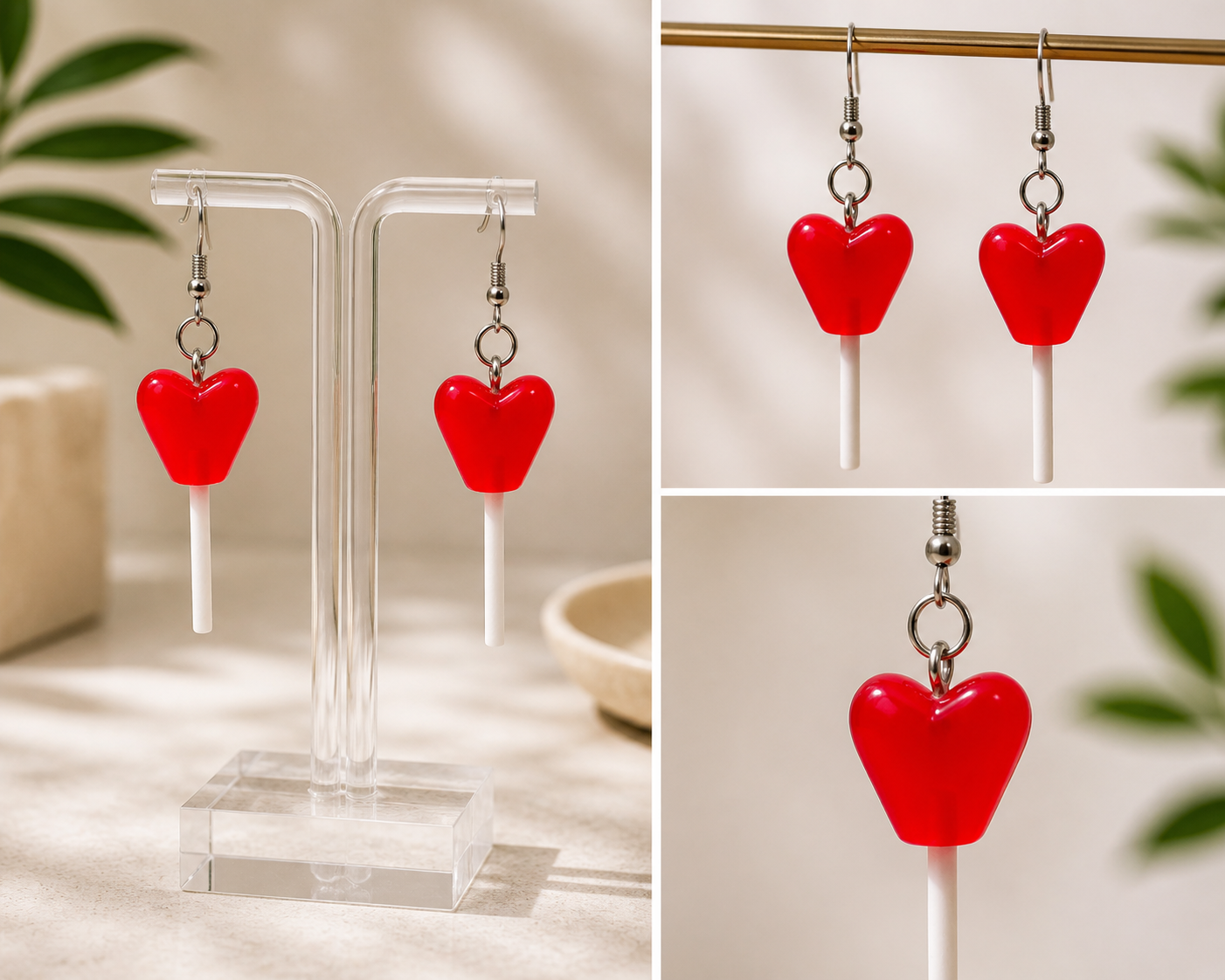 Adorablis Dangly Earrings – Cute Charm Drop Earrings