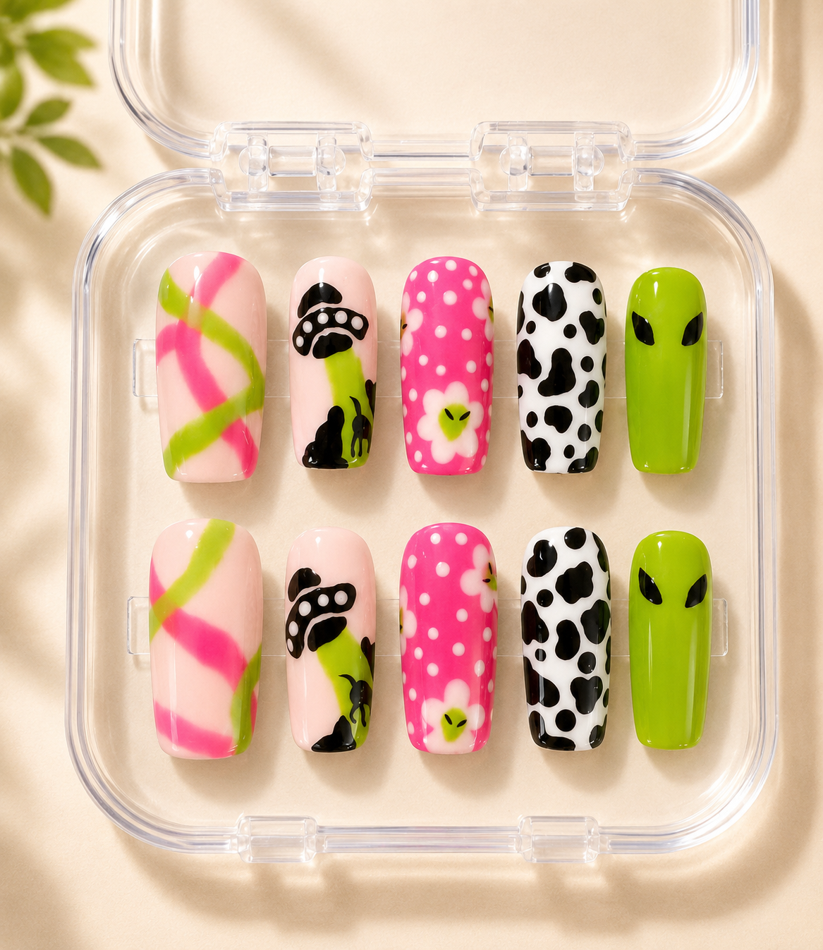 Adorablis Press-On Nail Set – Handmade False Nails Kit