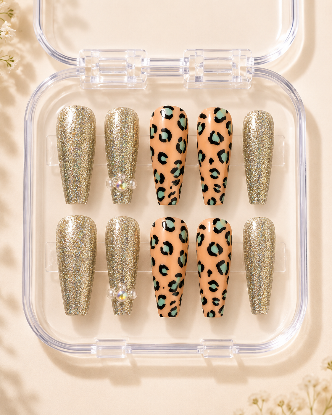 Adorablis Press-On Nail Set – Handmade False Nails Kit