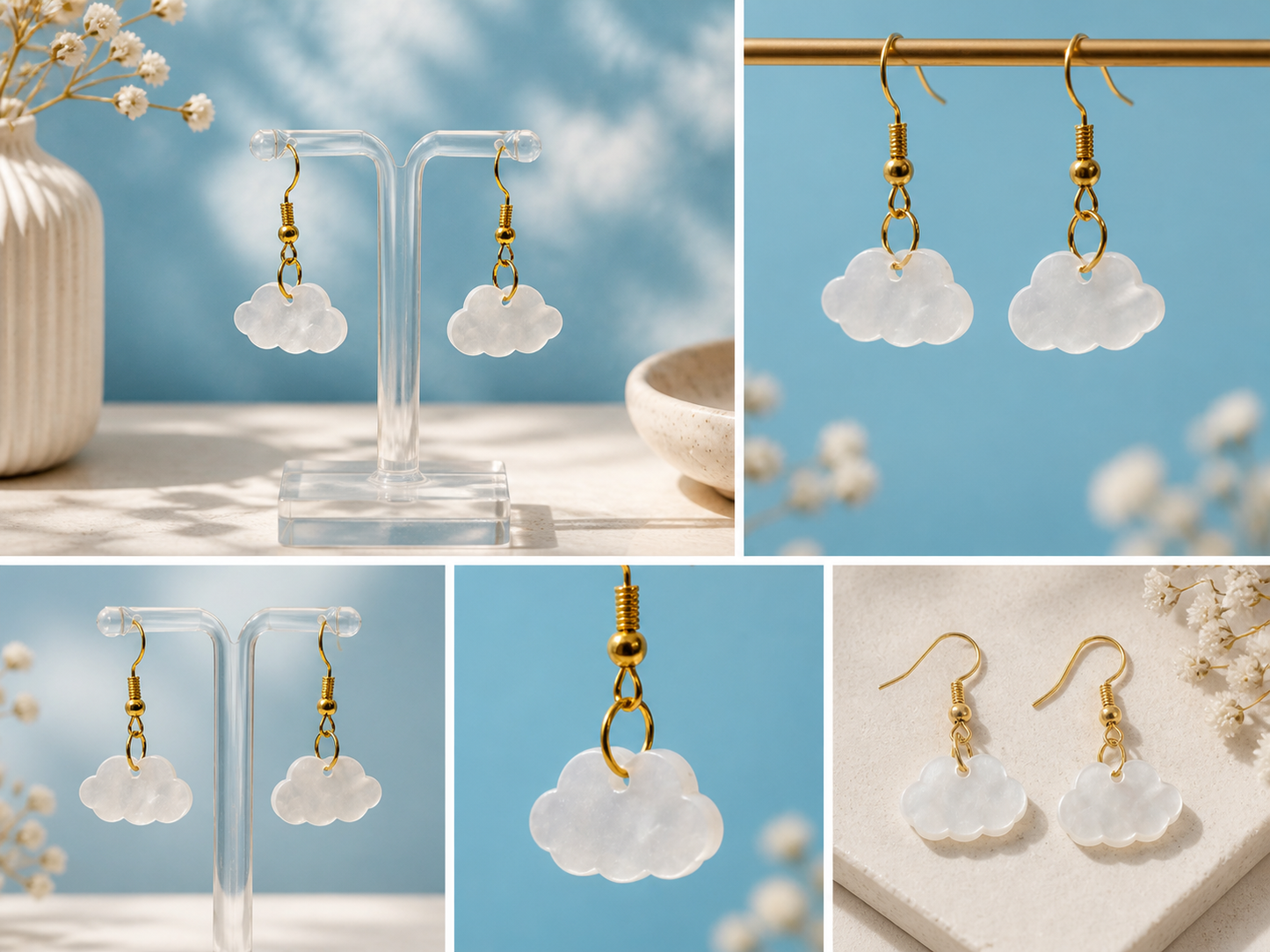 Adorablis Dangly Earrings – Cute Charm Drop Earrings
