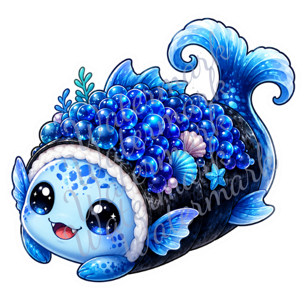 Sushi Dragon Stickers 2 Inch - 2.5 Inch High Quality Sticker Set