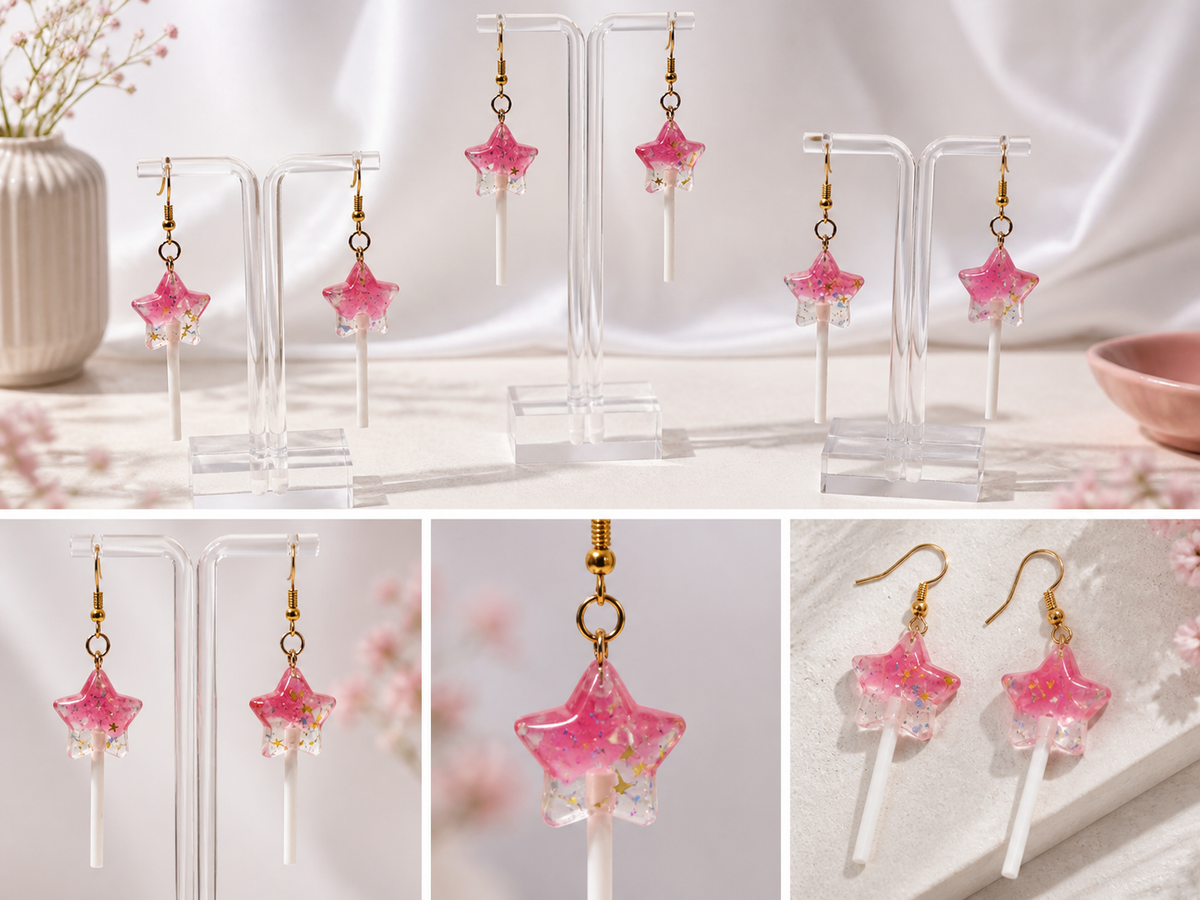 Dangly Charm Pop - Earrings
