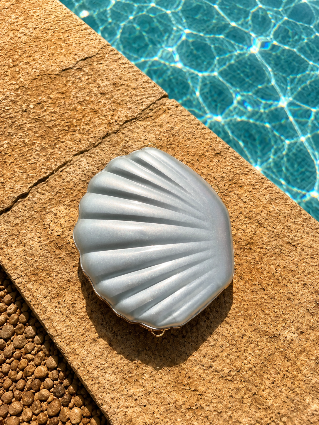 PearlTide Shell Purse – Hard Shell Crossbody Shoulder Bag Water Resistant