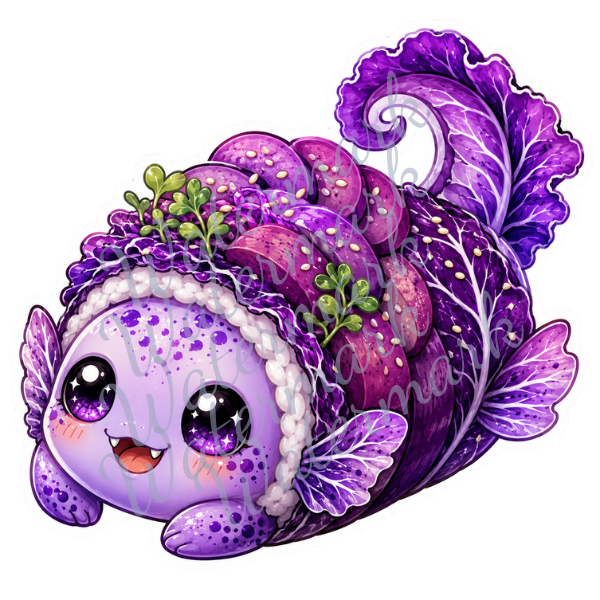 Sushi Dragon Stickers 2 Inch - 2.5 Inch High Quality Sticker Set