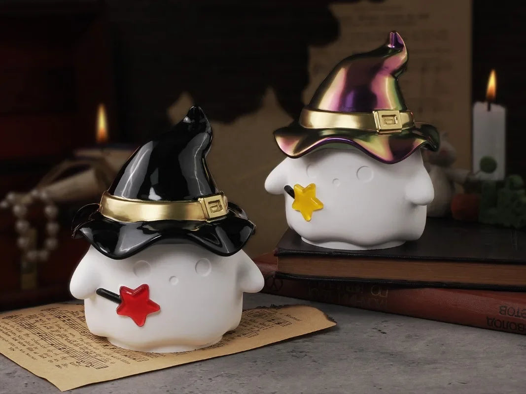 SpiritedJar Mold - Cute Ghost Storage Box Silicone Mold Epoxy Resin Jar Molds with Lid Halloween Candle Cup Mold Plaster/Concrete Candle Jar Mould