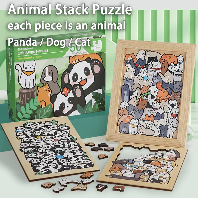 ZooStack IQ Builder - Kids Creative Animal Shape Puzzle