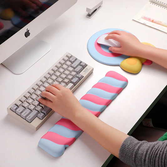 Sugar Swirl - Candy Shaped Keyboard Hand Support and Mouse Pad