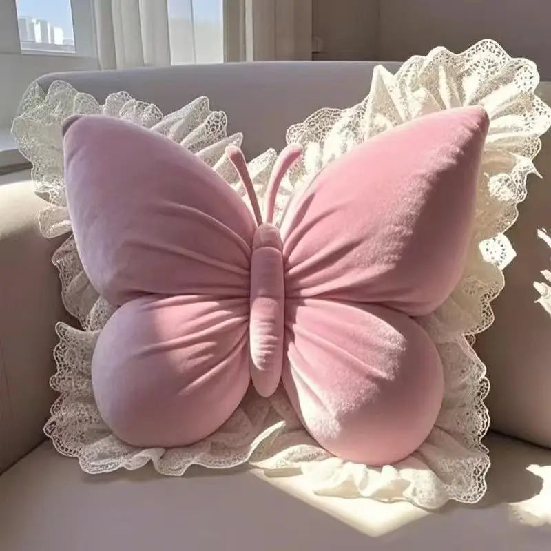 ButterflyDream Cushion - Princess Butterfly Pillow for  Office, Living Room, Bedroom, Car, Sofa Cushion