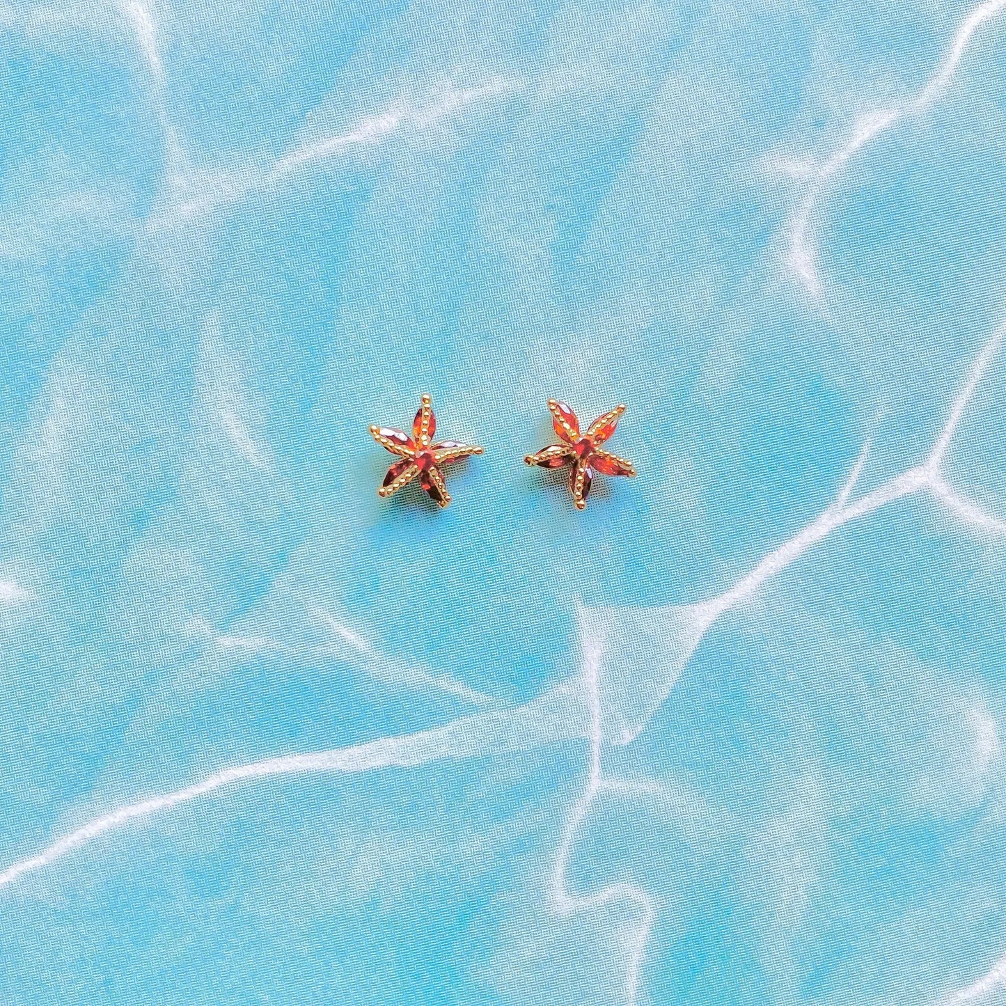 Ocean Tide Treasure Earrings - Cute Sea Marine Animal Zircon Stud Earrings Jewelry
