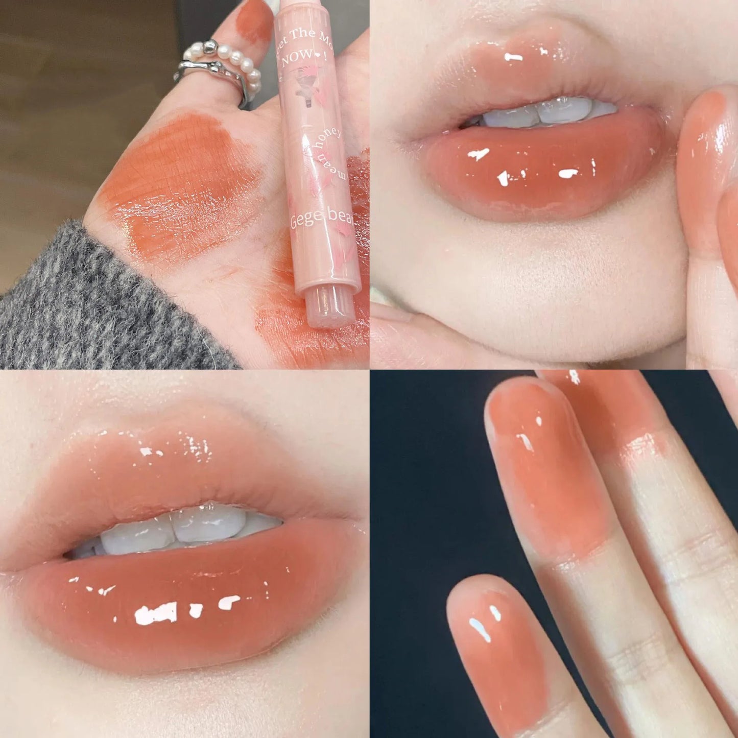 LoveBeam Lip Lacquer - Water-light Lip Glaze Mirror Glitter Lip Tint