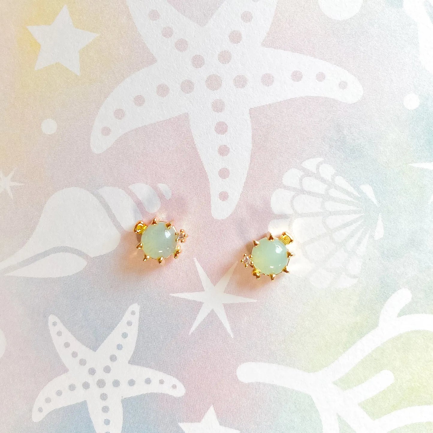 Ocean Tide Treasure Earrings - Cute Sea Marine Animal Zircon Stud Earrings Jewelry