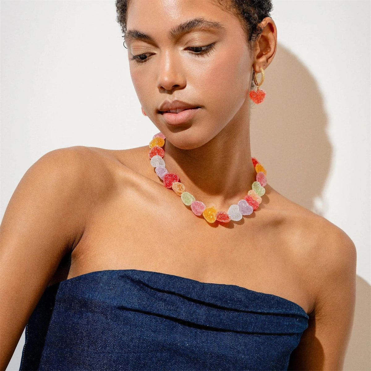SugarKiss Candy Collar - Colorful love candy resin necklace