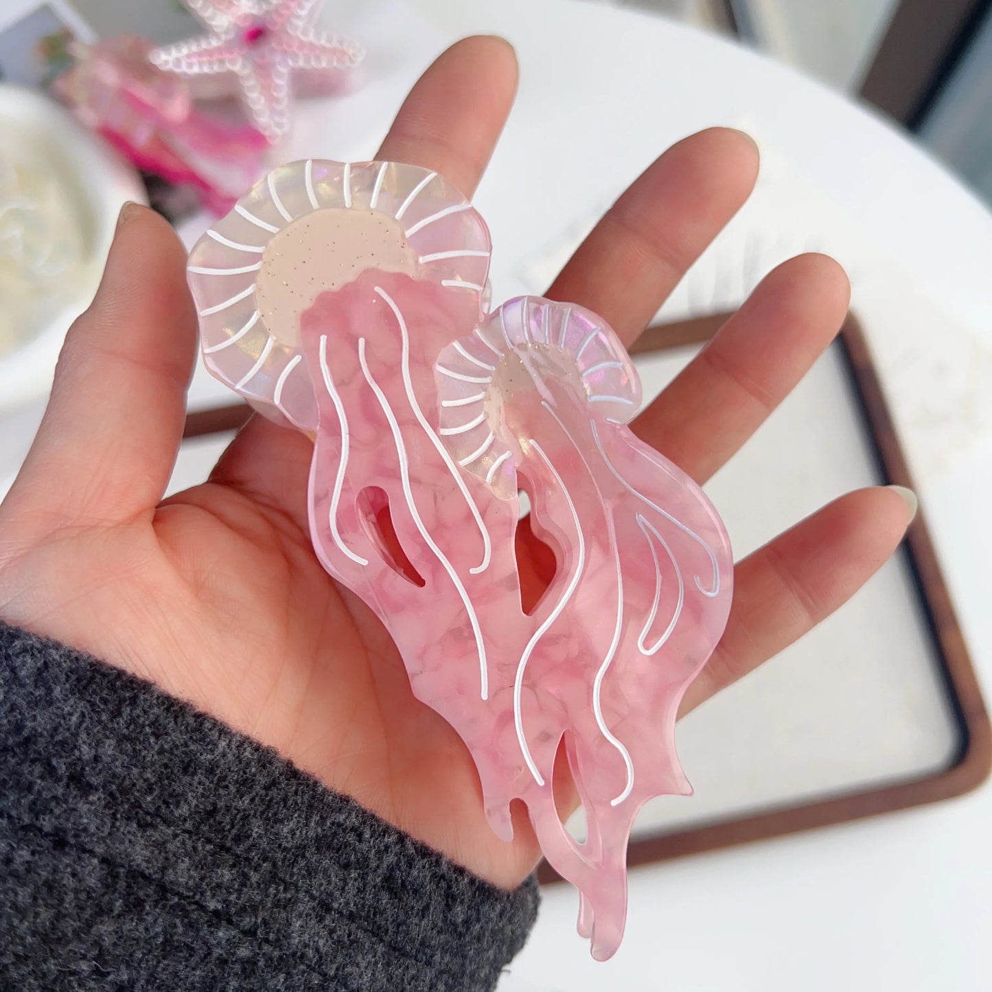 TideTamer Claw Clips - 14 Marine Jellyfish and Fish Claw Hair Clips
