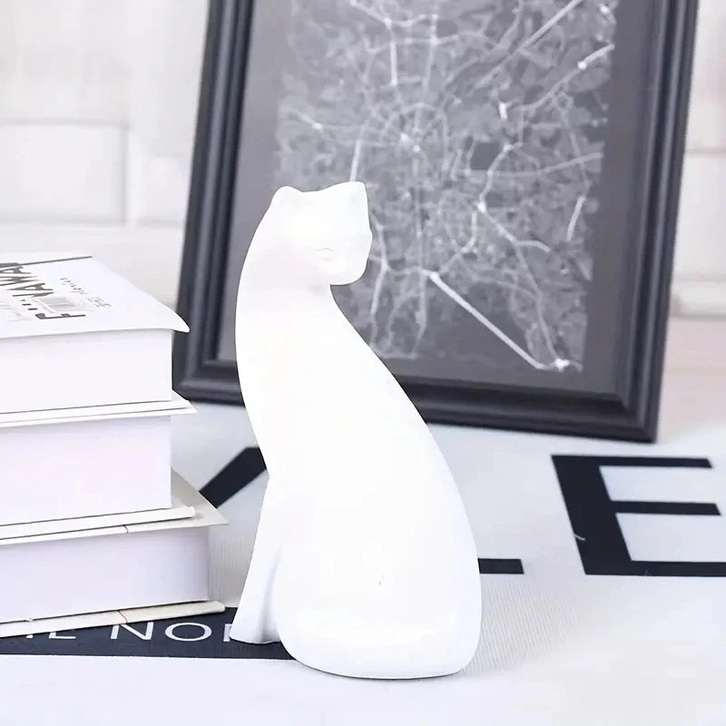 Purrfect Pair Sculpture - Resin Couples Cat Statues for Home Decorations