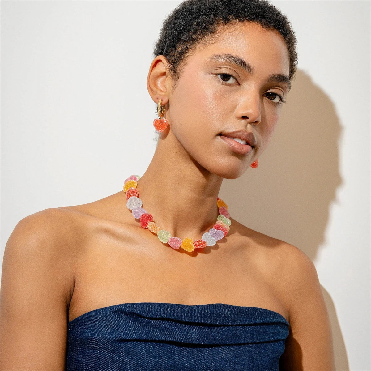SugarKiss Candy Collar - Colorful love candy resin necklace