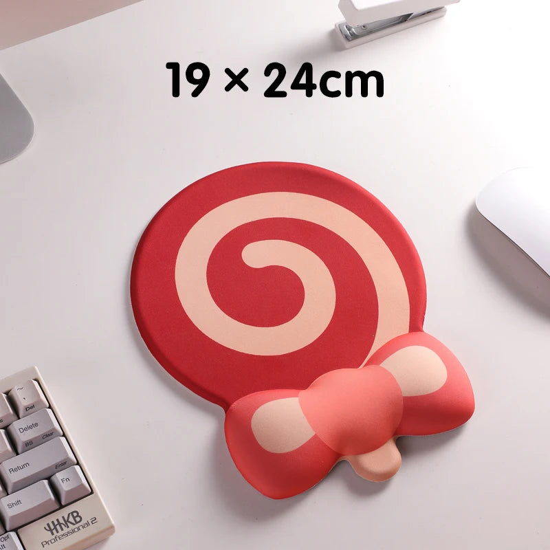 Sugar Swirl - Candy Shaped Keyboard Hand Support and Mouse Pad