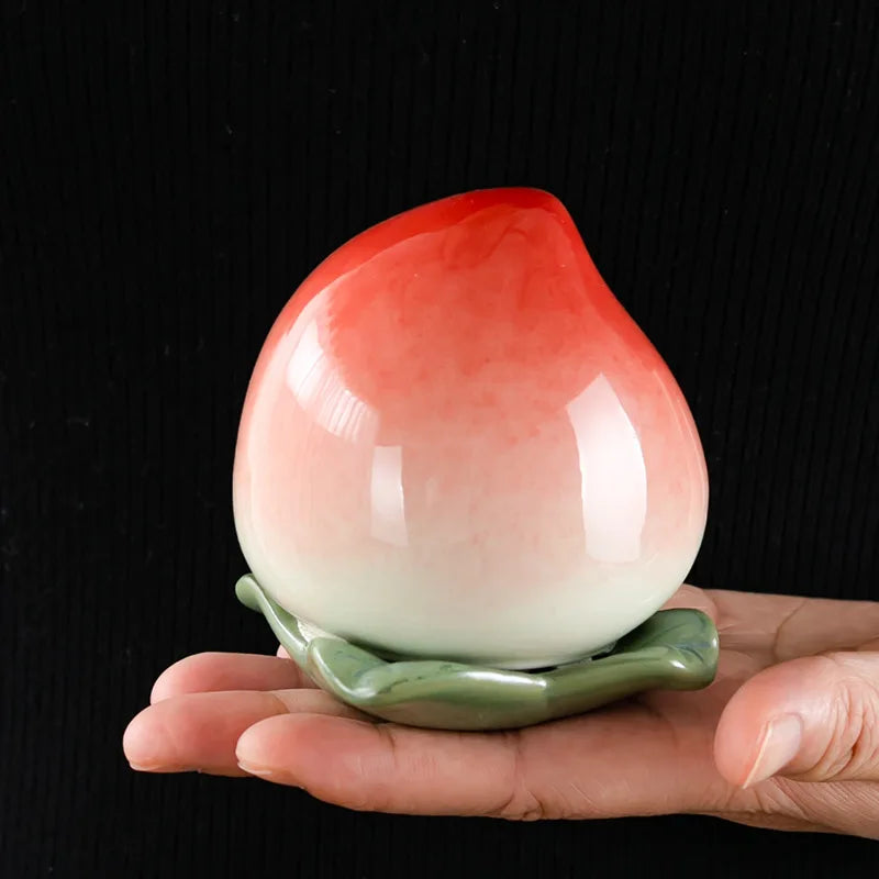 Peachy Keepsake Jar - Fruit Storage Tank Ceramic