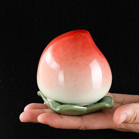 Peachy Keepsake Jar - Fruit Storage Tank Ceramic