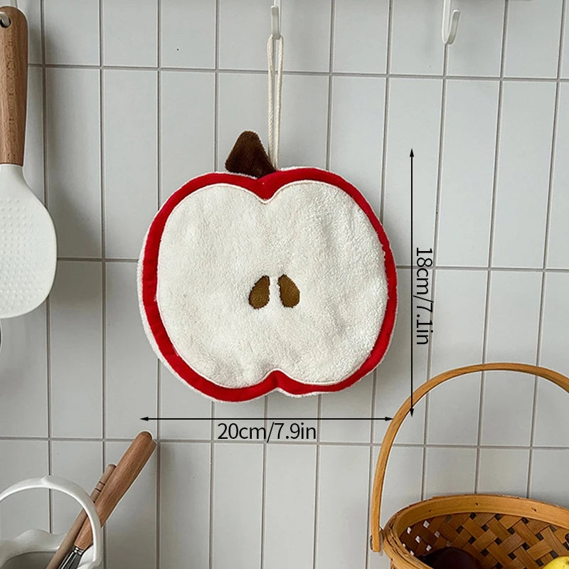 HarvestHug Towels - Cute Hand Towel Cartoon Wipe Handkerchief Rag  Vegetable Shape Towels for Kitchen Bathroom, KidsHanging Towel Soft Dish cloth
