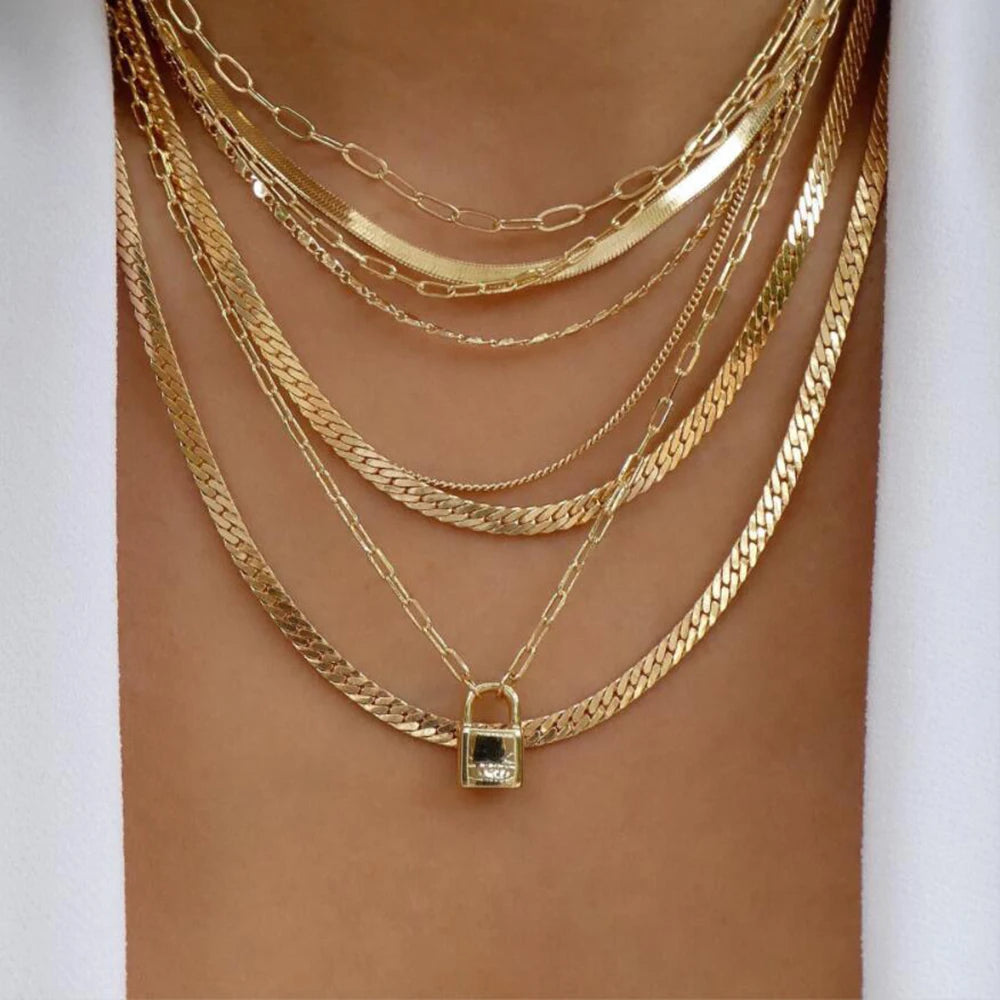 GoldenMystique - Multi-Layer Boho Pendant Necklaces
