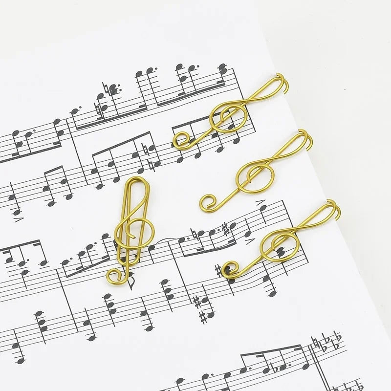 NoteClips - 10pcs metal note paper clip, creative bookmark content book, office school stationery materials
