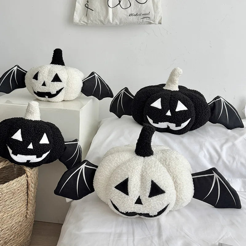 BooCrew Plush - Festive Halloween Pumpkin Plush Pillow Soft Cushion Set Ghost Toy Gift Creative Home Decor for Kids Adults Party Essentials