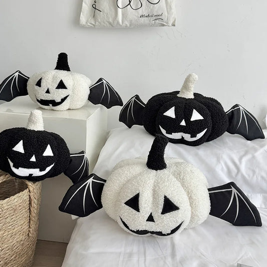 BooCrew Plush - Festive Halloween Pumpkin Plush Pillow Soft Cushion Set Ghost Toy Gift Creative Home Decor for Kids Adults Party Essentials