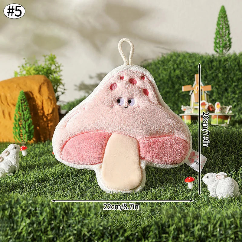 HarvestHug Towels - Cute Hand Towel Cartoon Wipe Handkerchief Rag  Vegetable Shape Towels for Kitchen Bathroom, KidsHanging Towel Soft Dish cloth