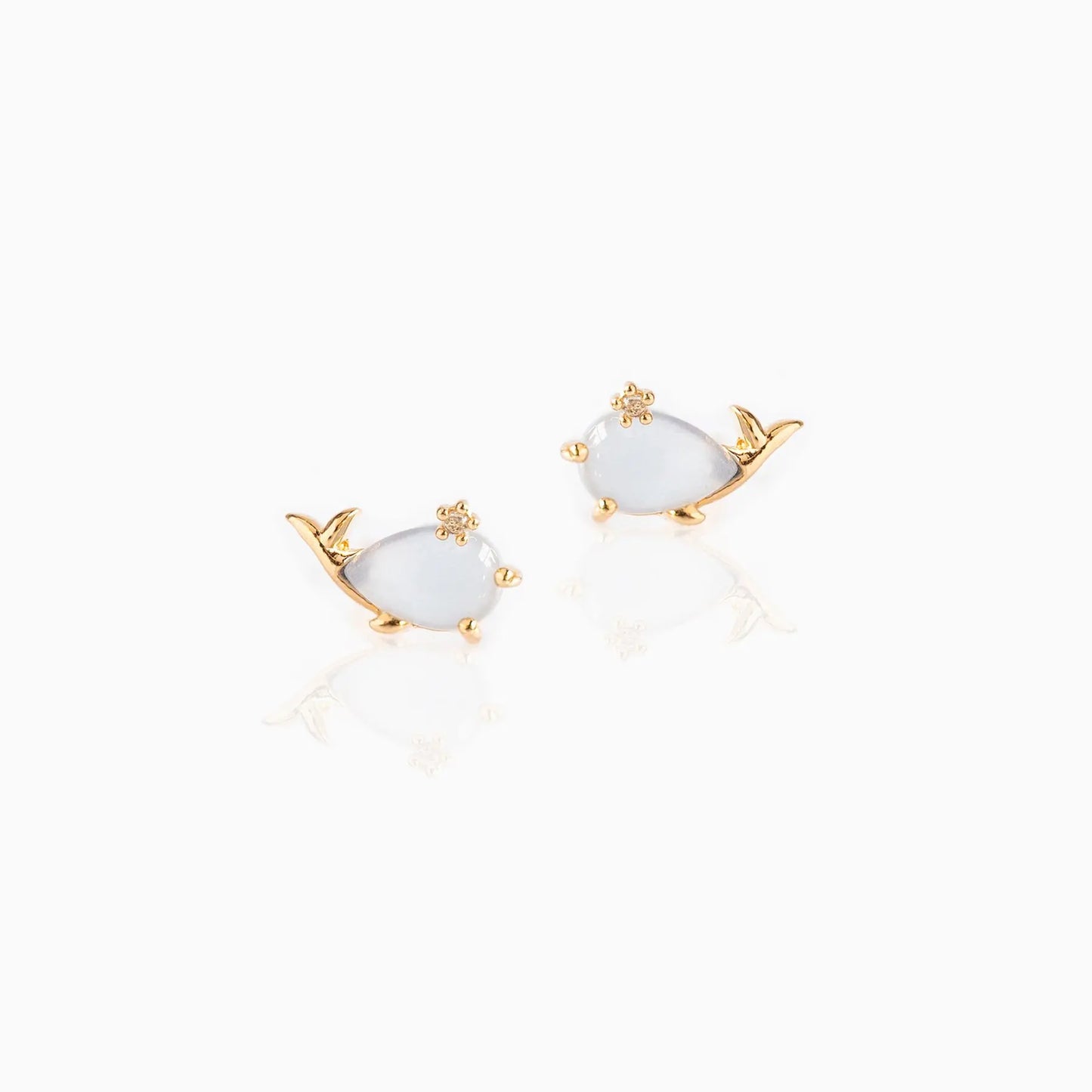 Ocean Tide Treasure Earrings - Cute Sea Marine Animal Zircon Stud Earrings Jewelry