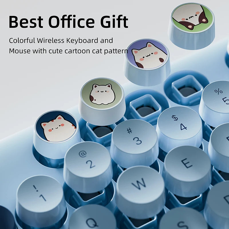 MeowType Classic Set - Full Size Wireless Keyboard Mouse Combo