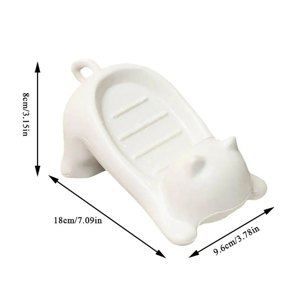 PurrSoap Dish - Soap Dish Drainable Cute Cat-shaped Soap Drain Tray
