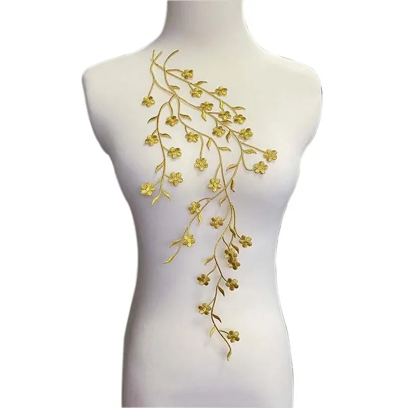 Petal Plum – 3D Embroidery Iron-On Patch