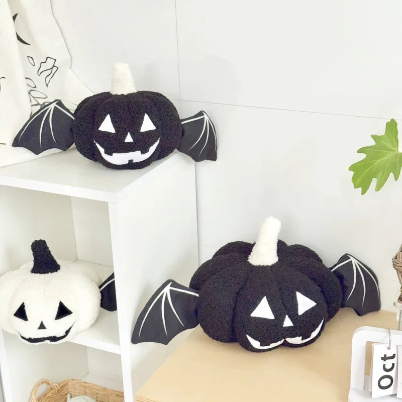 BooCrew Plush - Festive Halloween Pumpkin Plush Pillow Soft Cushion Set Ghost Toy Gift Creative Home Decor for Kids Adults Party Essentials