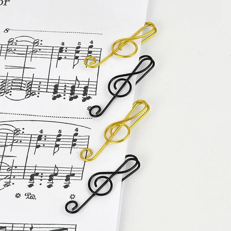 NoteClips - 10pcs metal note paper clip, creative bookmark content book, office school stationery materials