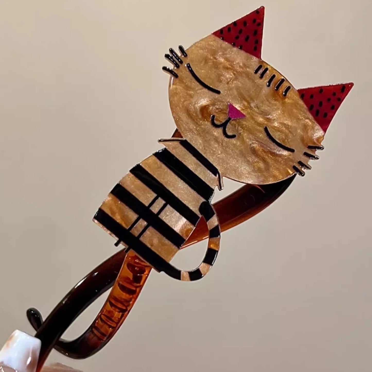 Smart Kitty - Cute cat hairClip twist clip ponytail hairpin